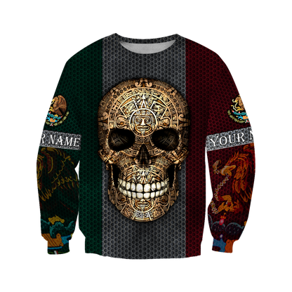 Aztec Mexican Skull 3D All Over Printed Shirts JJ26052101 NT