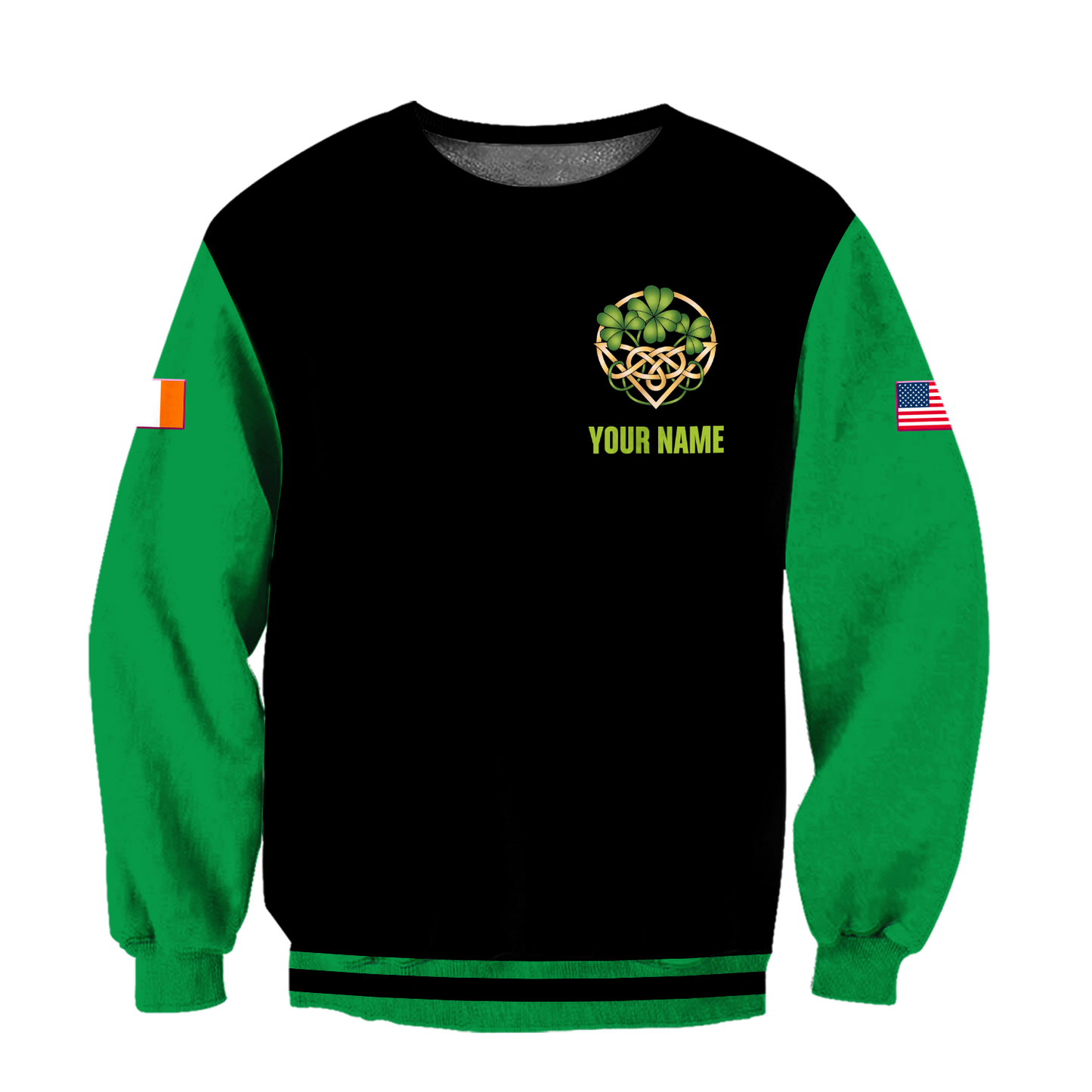3D All Over Printed Irish  St Patrick Day  Unisex Shirts Custom Name XT