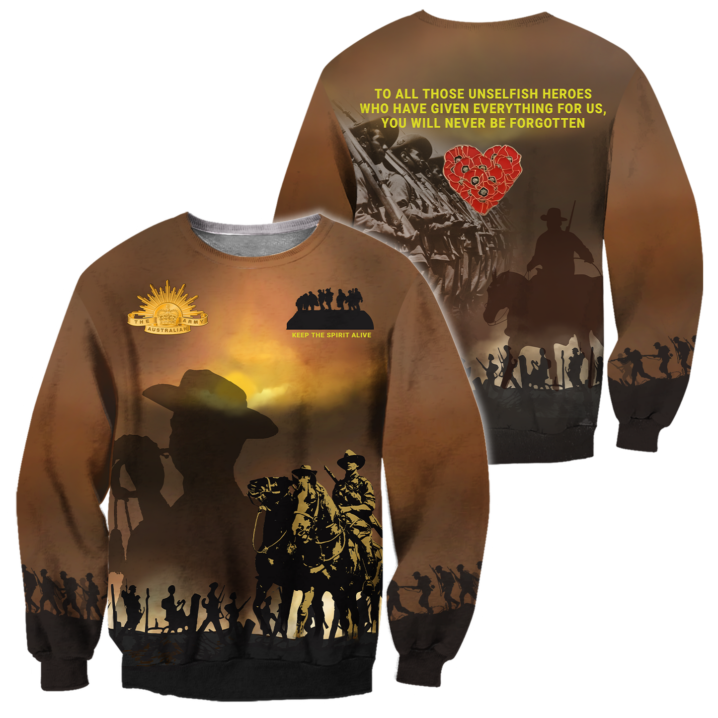 Anzac Day 3D Printed Unisex Shirts TN PD31032102