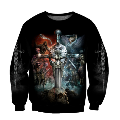 Warrior Skull Hoodie For Men And Women MH27022104