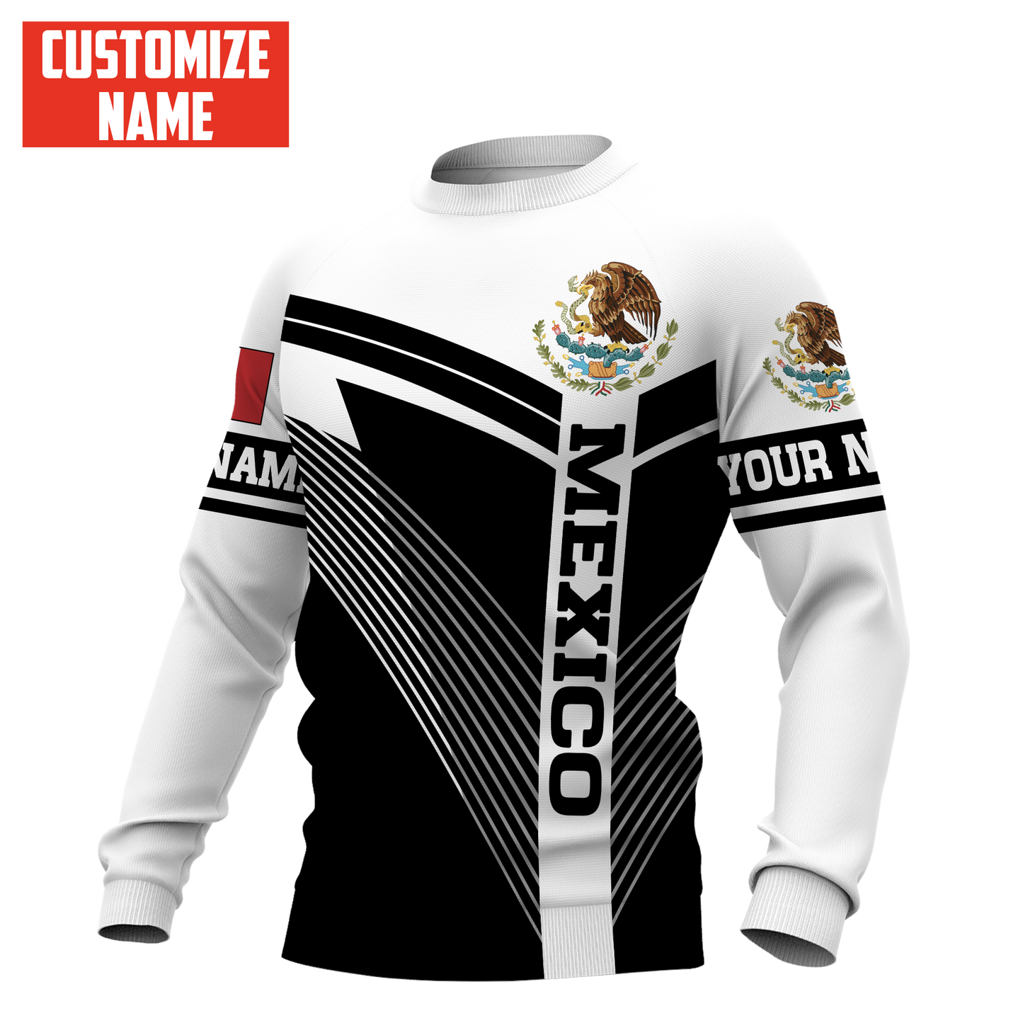 Personalized Name Mexican 3D All Over Printed Unisex Hoodie