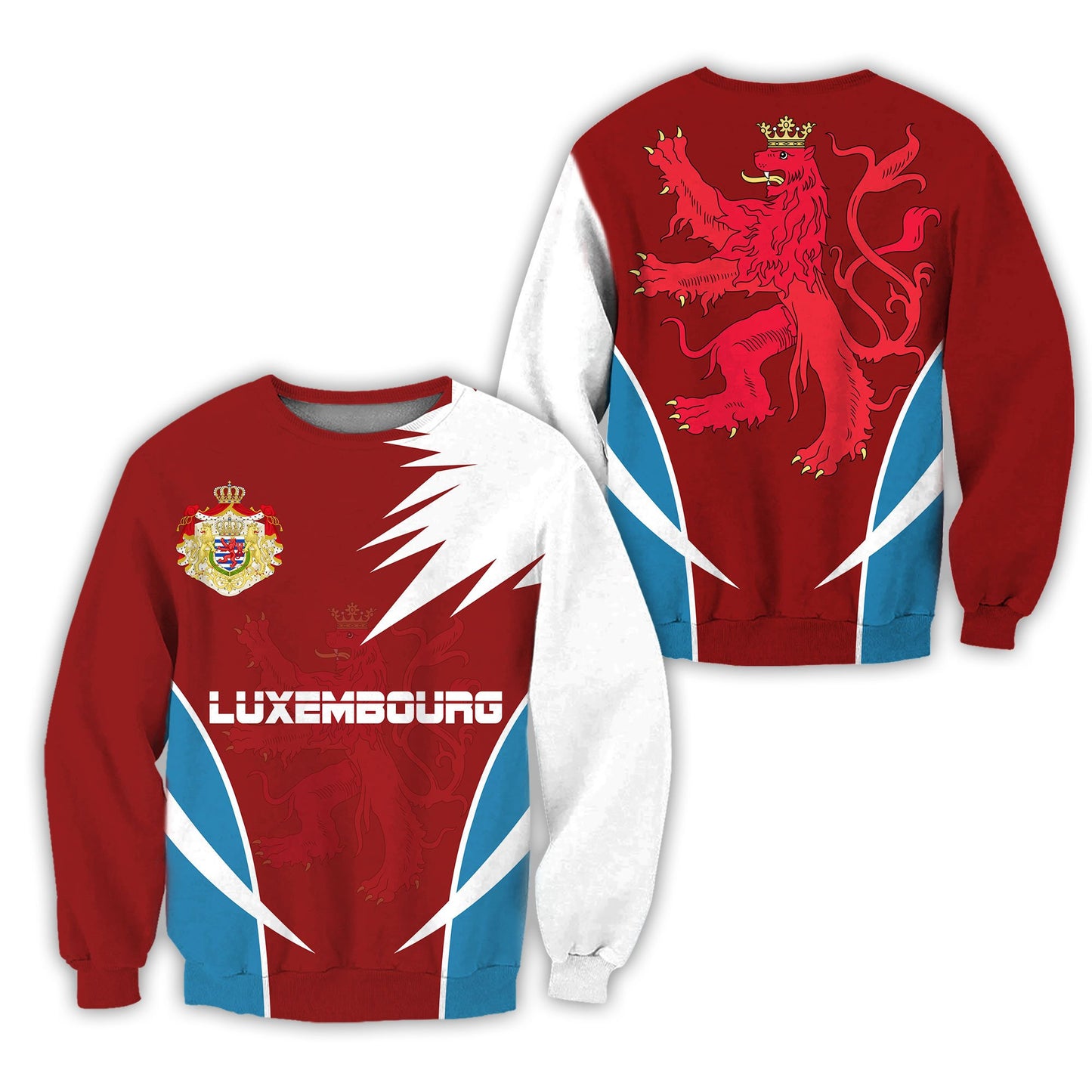 Luxembourg 3D All Over Printed Shirts For Men And Women