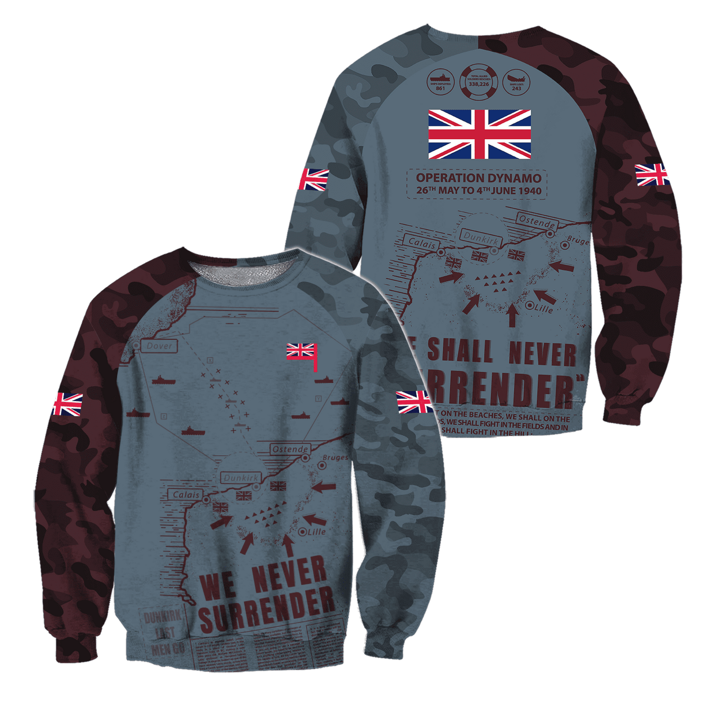 Remembrance Day Lest We Forget 3D All Over Printed Unisex Shirts