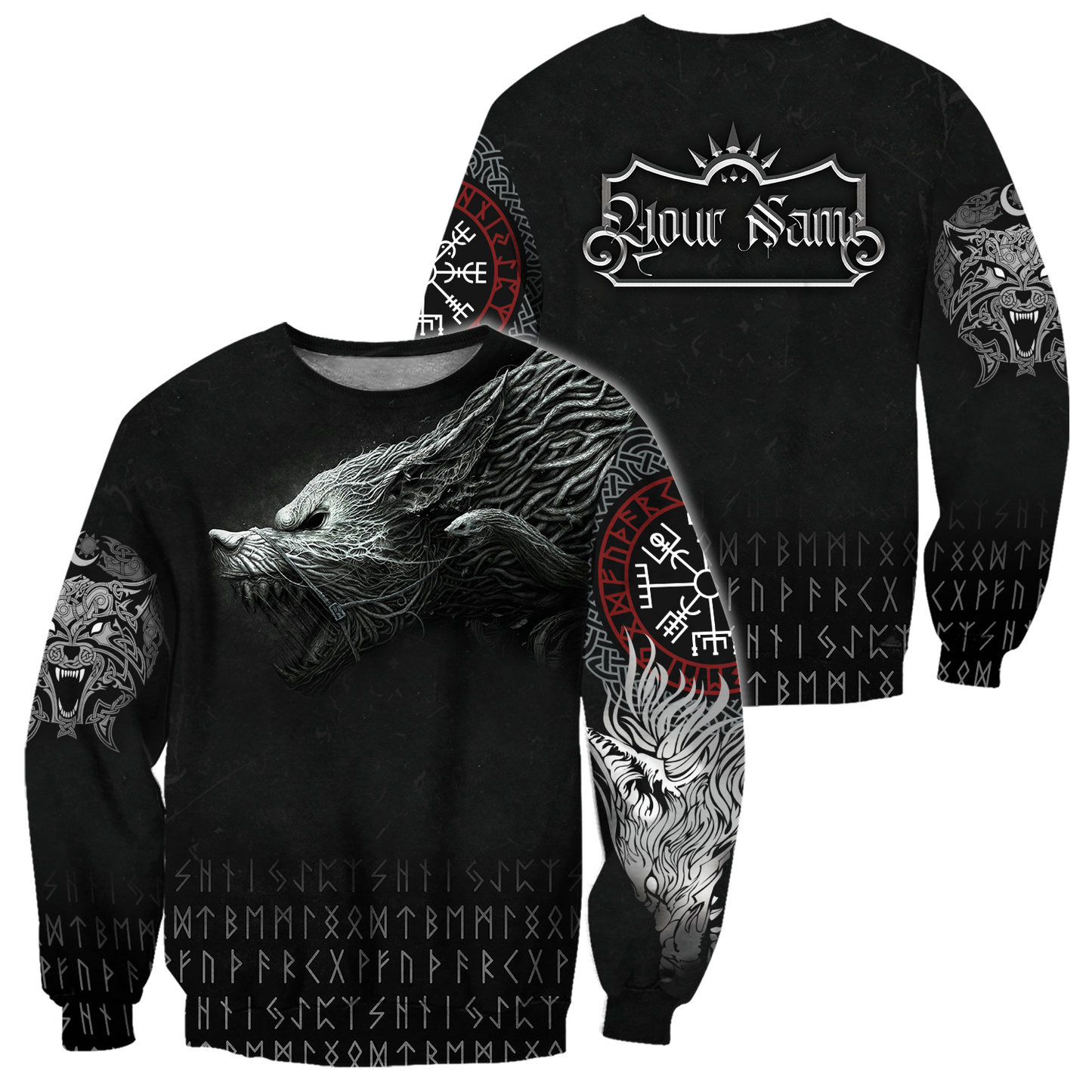 Customize Name Fenrir Viking Hoodie For Men And Women DQB10062101