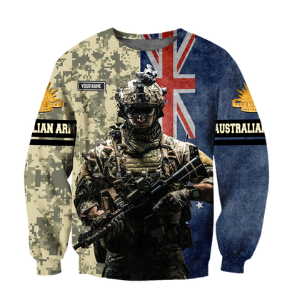 Personalized Name - The Australian Army 3D All Over Printed Shirts DQB17032103