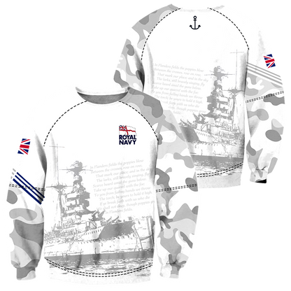 Royal Navy United Kingdom 3D All Over Printed Unisex Shirts