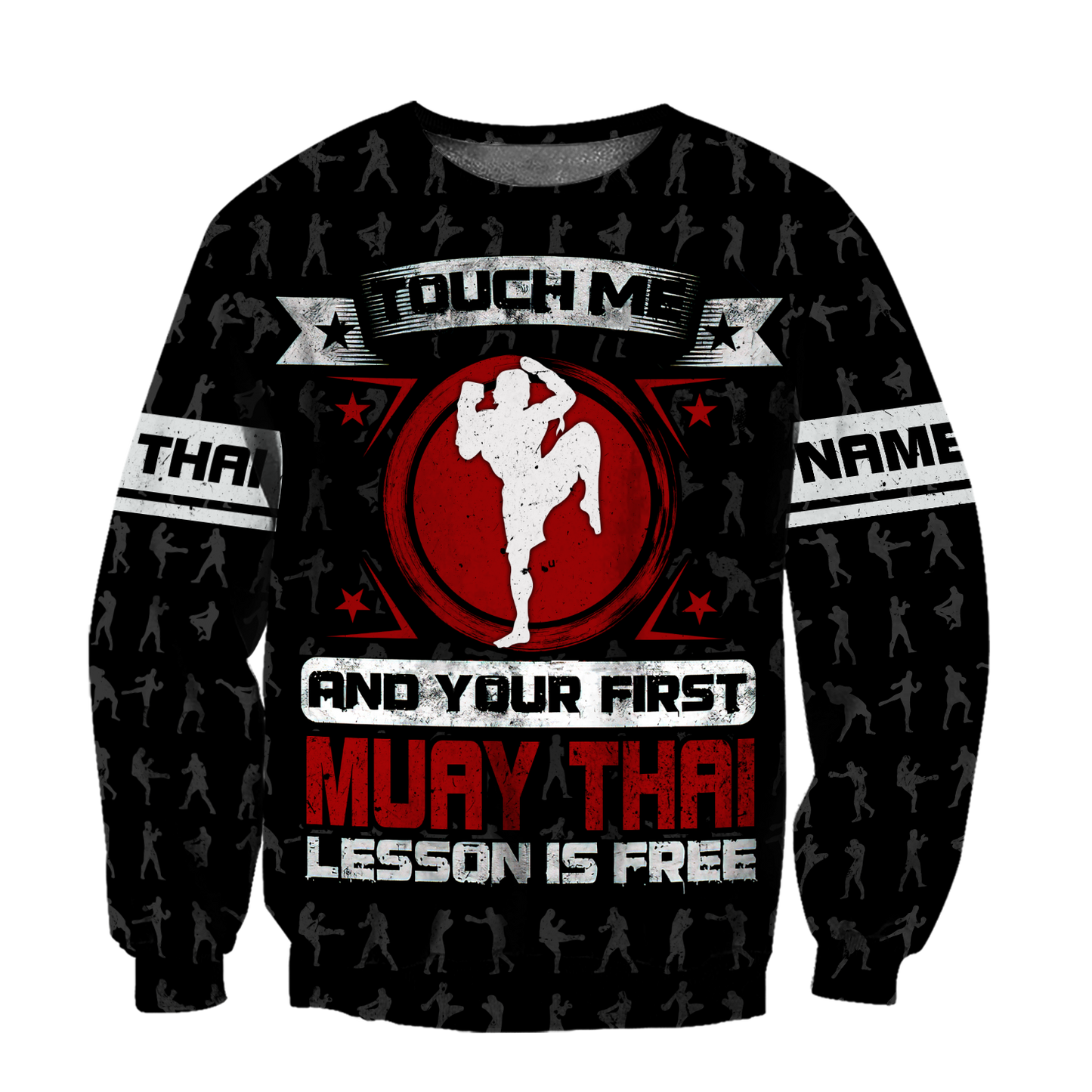 Customize Name Dont Touch Me Muay Thai Hoodie For Men And Women TNA02042103