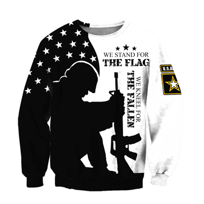 We Stand For The Flag - US Army 3D All Over Printed Shirts Pi12052101