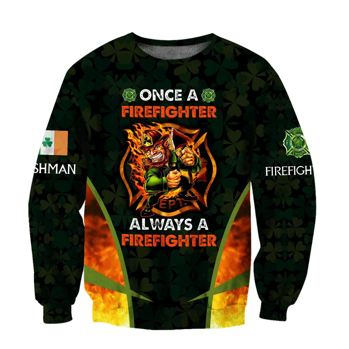 3D All Over Printed Irish- Firefighter  Unisex Shirts XT