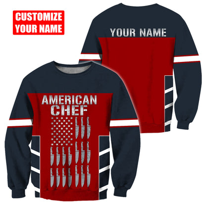 Custom Name Master Chef 3D All Over Printed Unisex Shirts