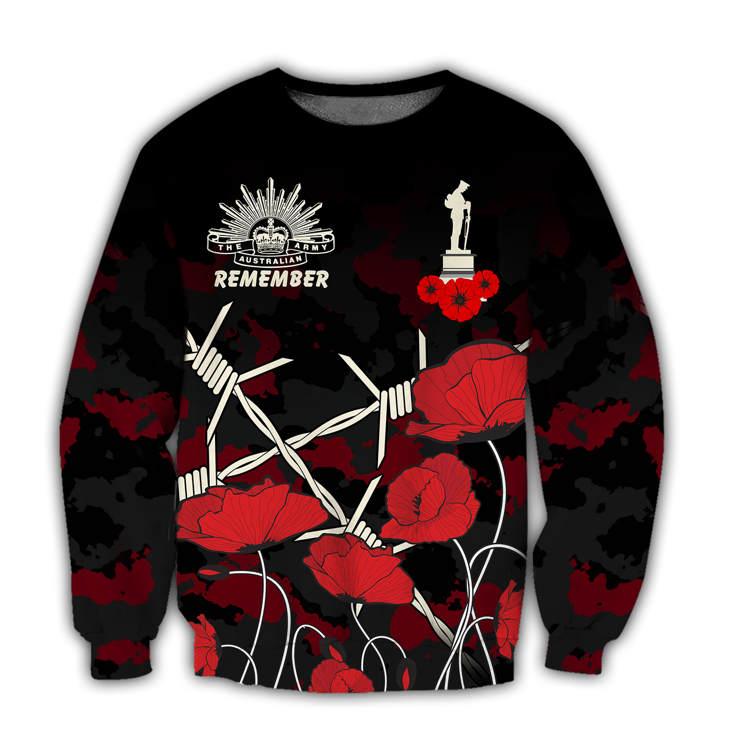 Premium Unisex Hoodie Remember Anzac Day ML