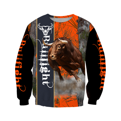 Bullfight Persionalized Your Name 3D All Over Printed Shirts