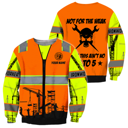 Premium Personalized Name Iron Worker 3D All Over Printed Unisex Shirt