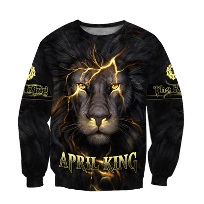 April Lion 3D All Over Printed Unisex Unisex Hoodie