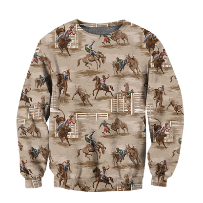 Rodeo 3D All Over Printed Unisex Shirts Rodeo Pattern