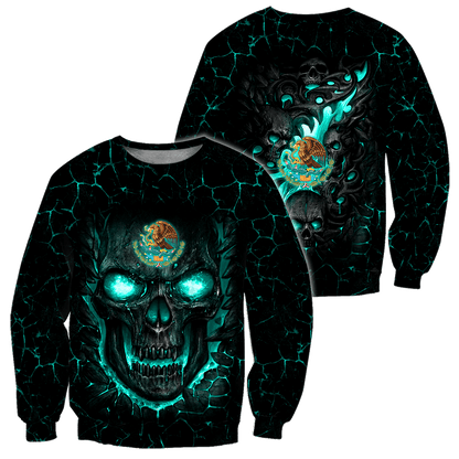 Mexican Skull 3D All Over Printed Unisex Hoodie