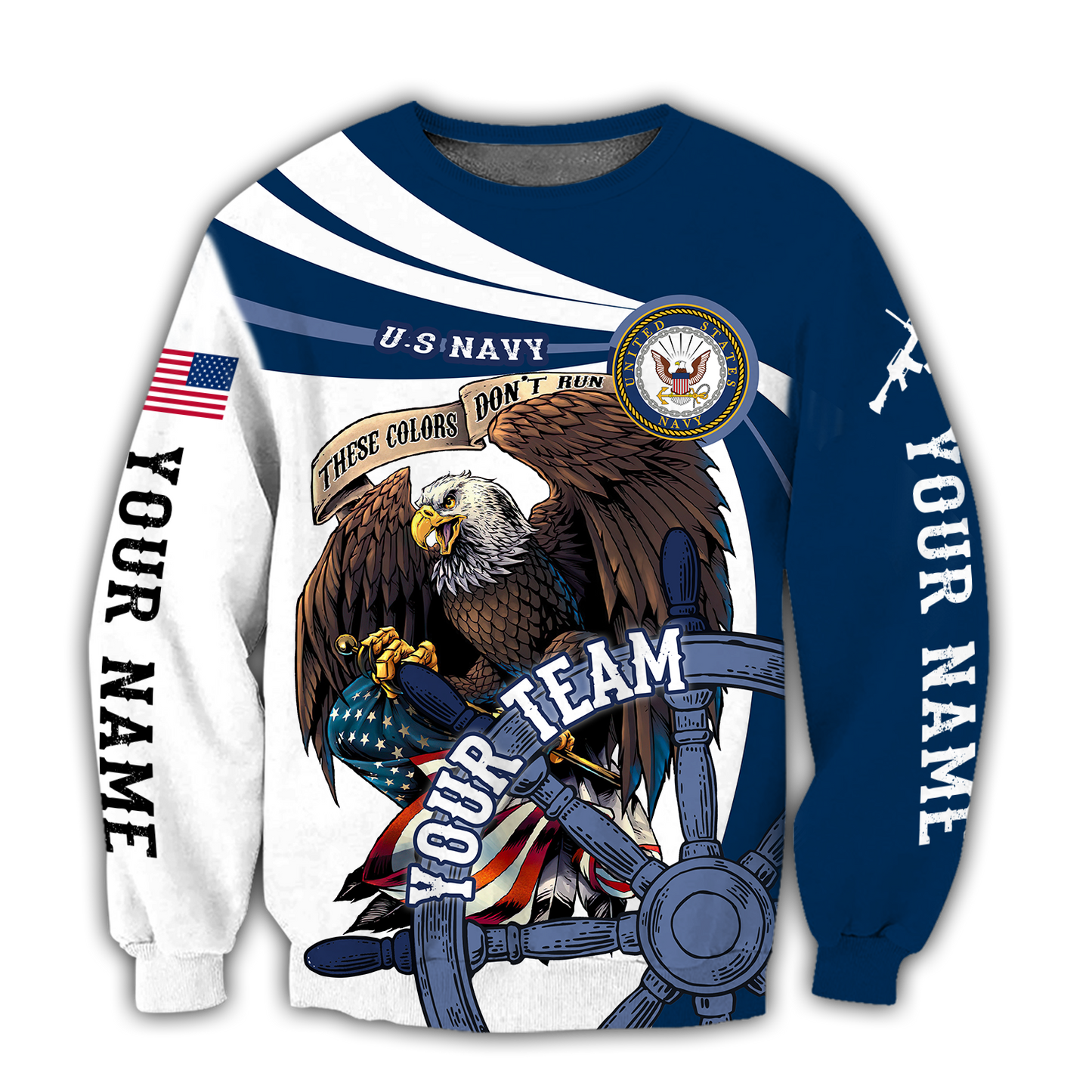 Custom name US Navy Veteran Team Boat 3d printed shirts Proud Military NTN18052105