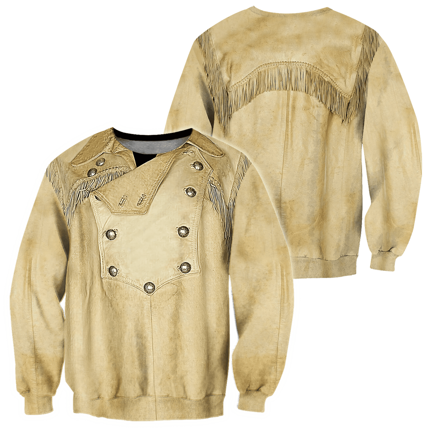 Native Cowboy Jacket No30 Cosplay 3D Over Printed Unisex Deluxe Hoodie ML