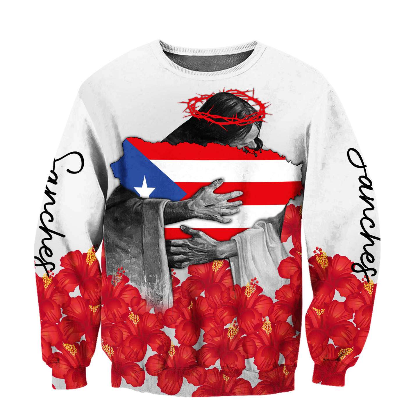 Customize Name God Love Puerto Rico Hoodie For Men And Women TNA08032107