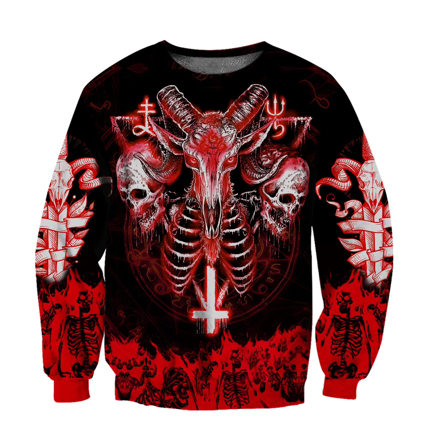 Skull Satanic Hoodie For Men And Women MH12012102