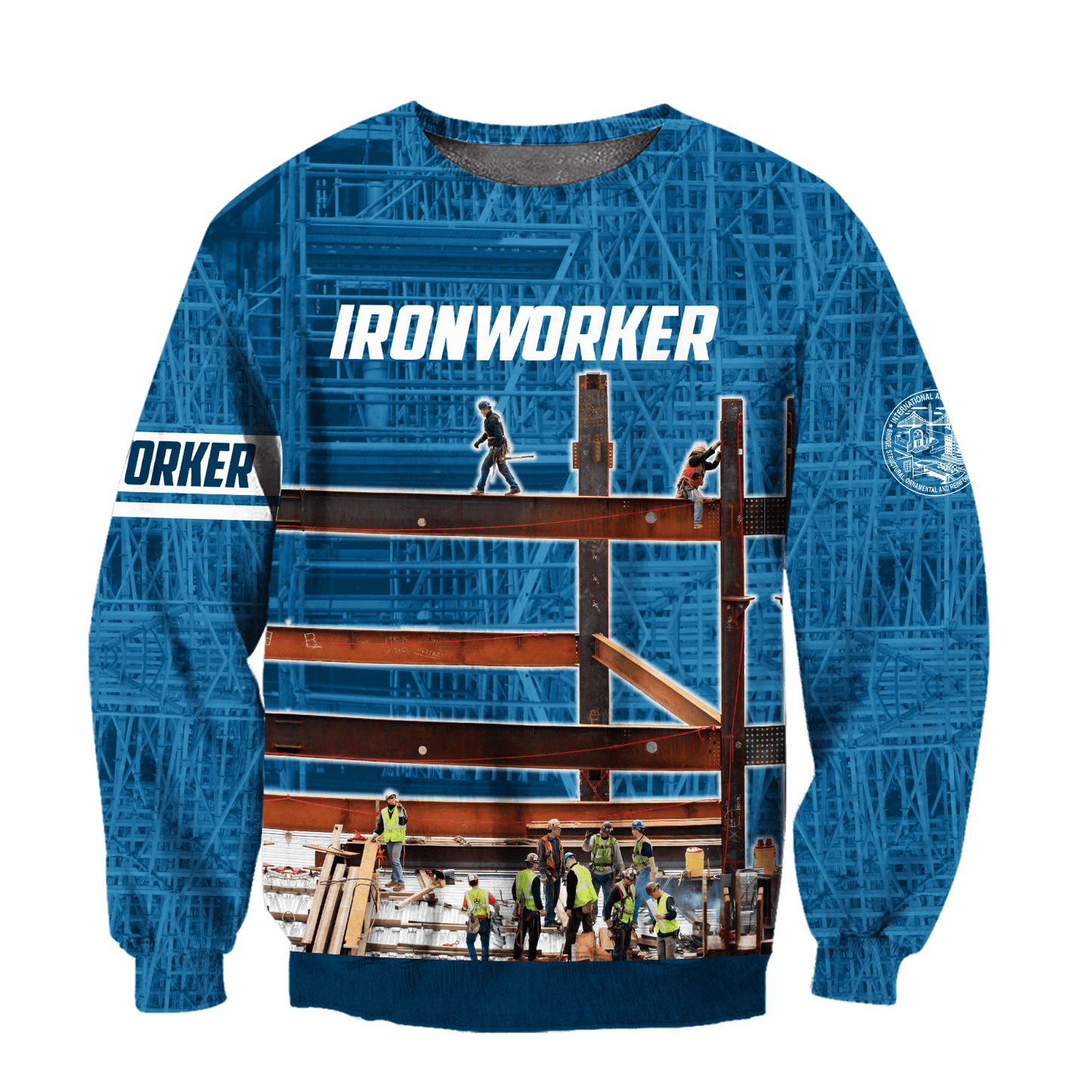 Premium 3D Printed Unisex Navy Ironworker Shirt MEI