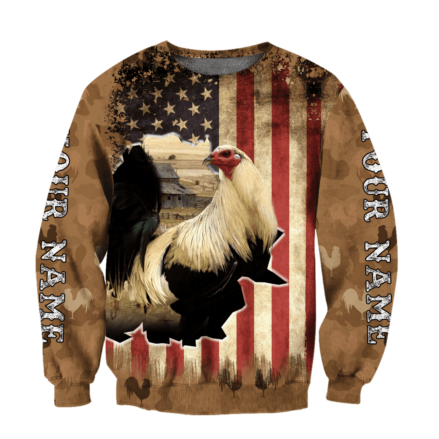 Personalized Rooster 3D Printed Unisex Shirts DA20052101