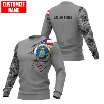 Custom name Soldier US Air Force 3d all over printed shirt hoodie MH06072108