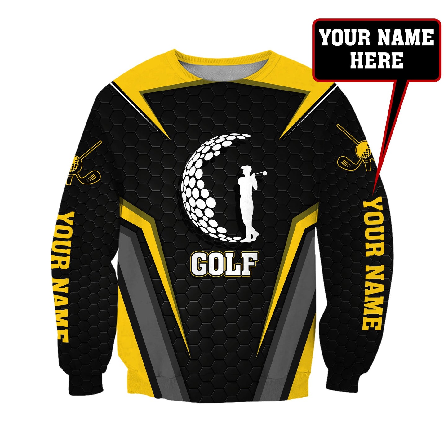 Custom Name XT Golf Player 3D Printed Clothes AM16042102