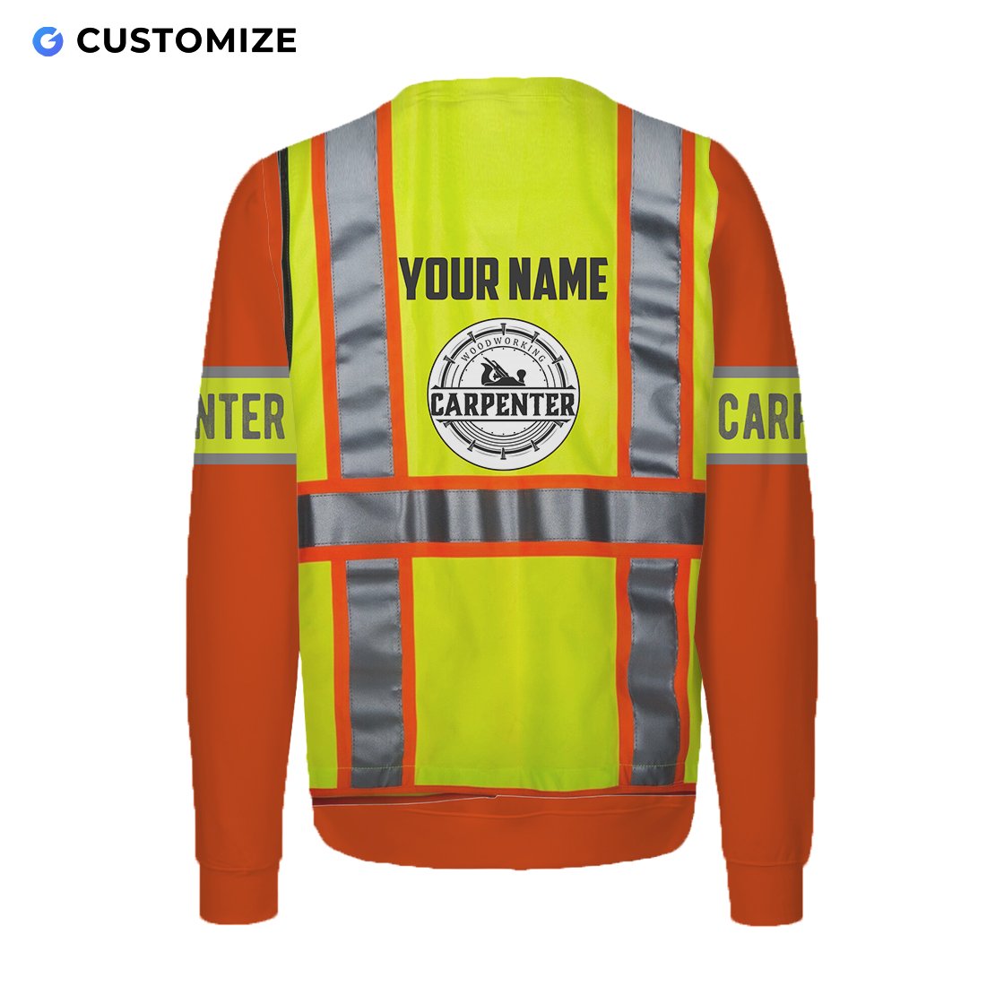 Premium Custom Name Carpenter 3D All Over Printed Unisex