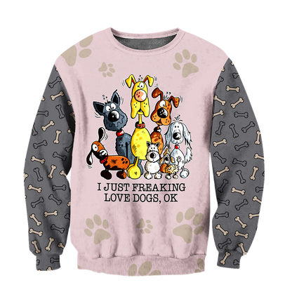 3D All Over Printed Dog Make Me Happy Unisex Shirts XT