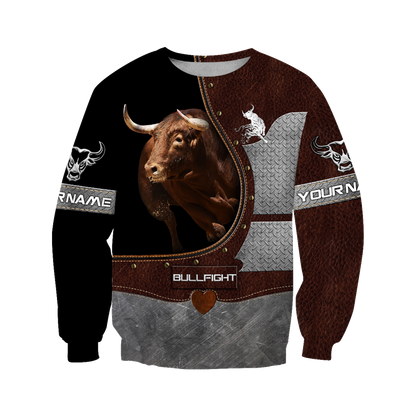 Bullfight Persionalized Your Name 3D All Over Printed Shirts JJ24052102 KT