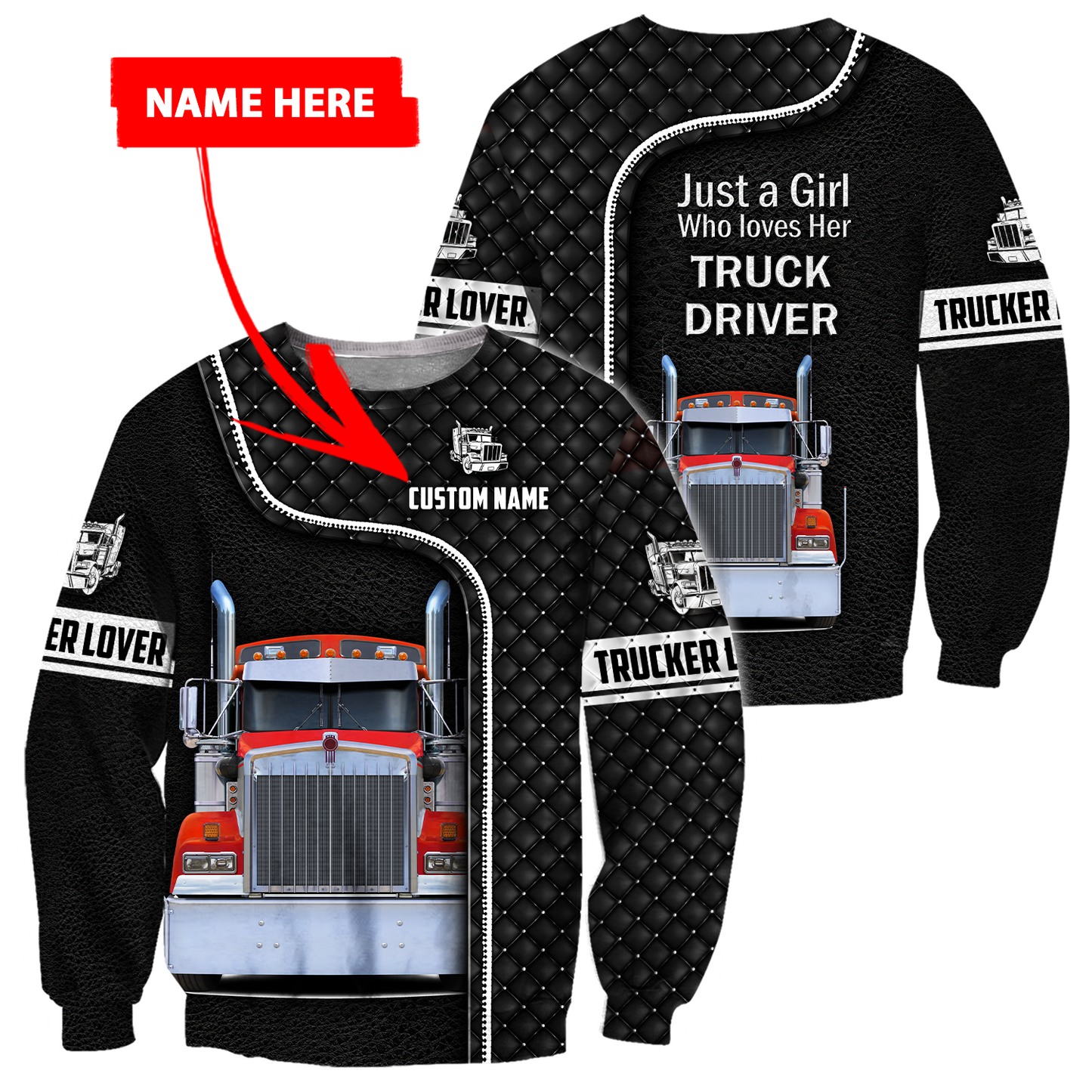 Personalized Name XT Trucker Lovers 3D All Over Printed Shirts PD05032101