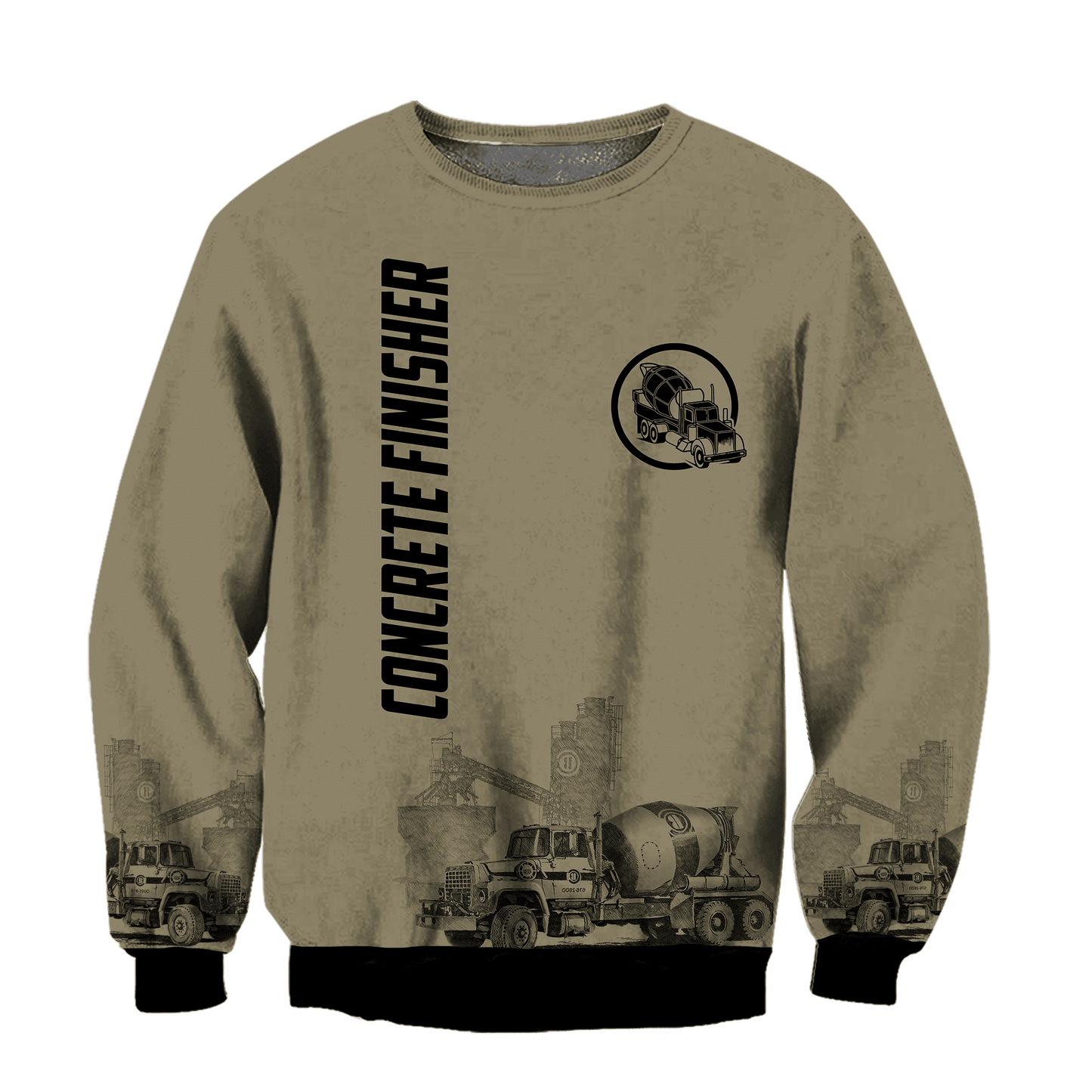 Legend Concrete Finisher 3D printed shirts