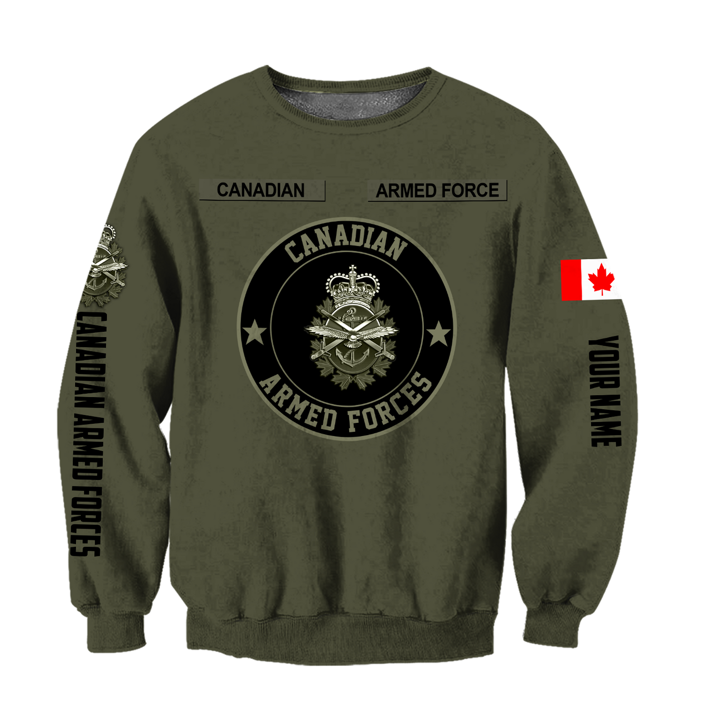 Personalized Name XT Canadian ARmed Forces 3D Printed Shirts DA27032102