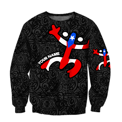 Custom Name Taino Tattoo Puerto Rico Hoodie For Men And Women MH16032106