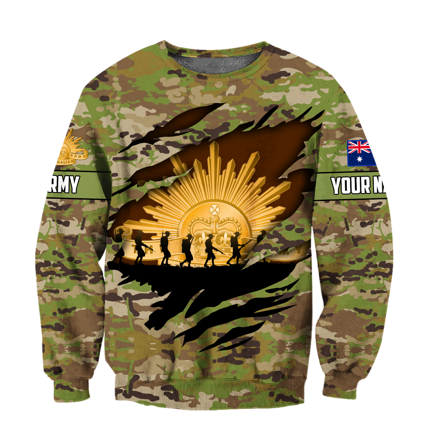 Premium Personalized Anzac Day Australian Army 3D All Over Printed Unisex Shirts TN