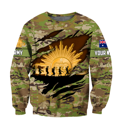 Premium Personalized Anzac Day Australian Army 3D All Over Printed Unisex Shirts TN