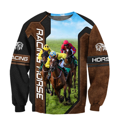 Racing Horse 3D All Over Printed Unisex Shirts
