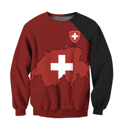 Switzerland 3D All Over Printed Unisex Shirts