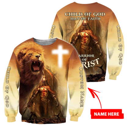 Lion Jesus Knight Templar 3D All Over Printed Shirts