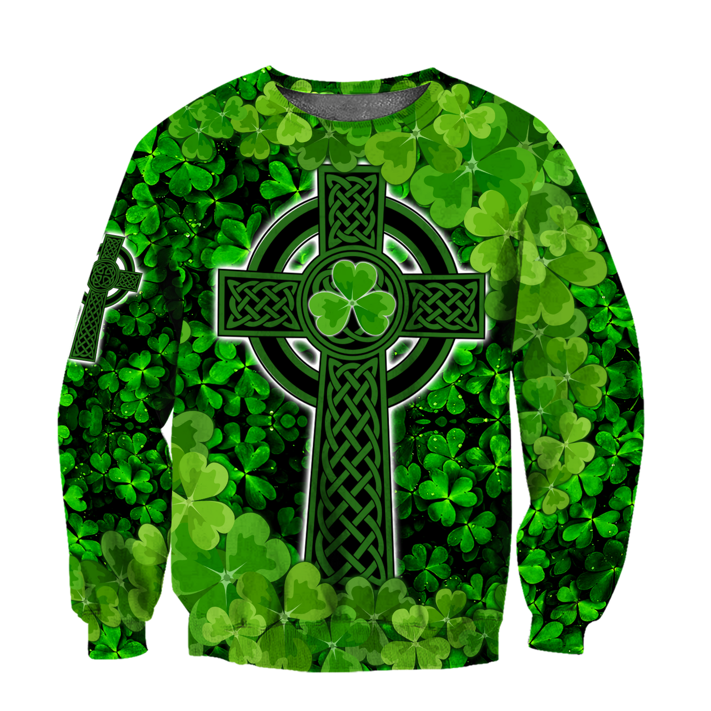 Premium Unisex Hoodie Irish St.Patrick Celtic Knot And Celtic Cross ML