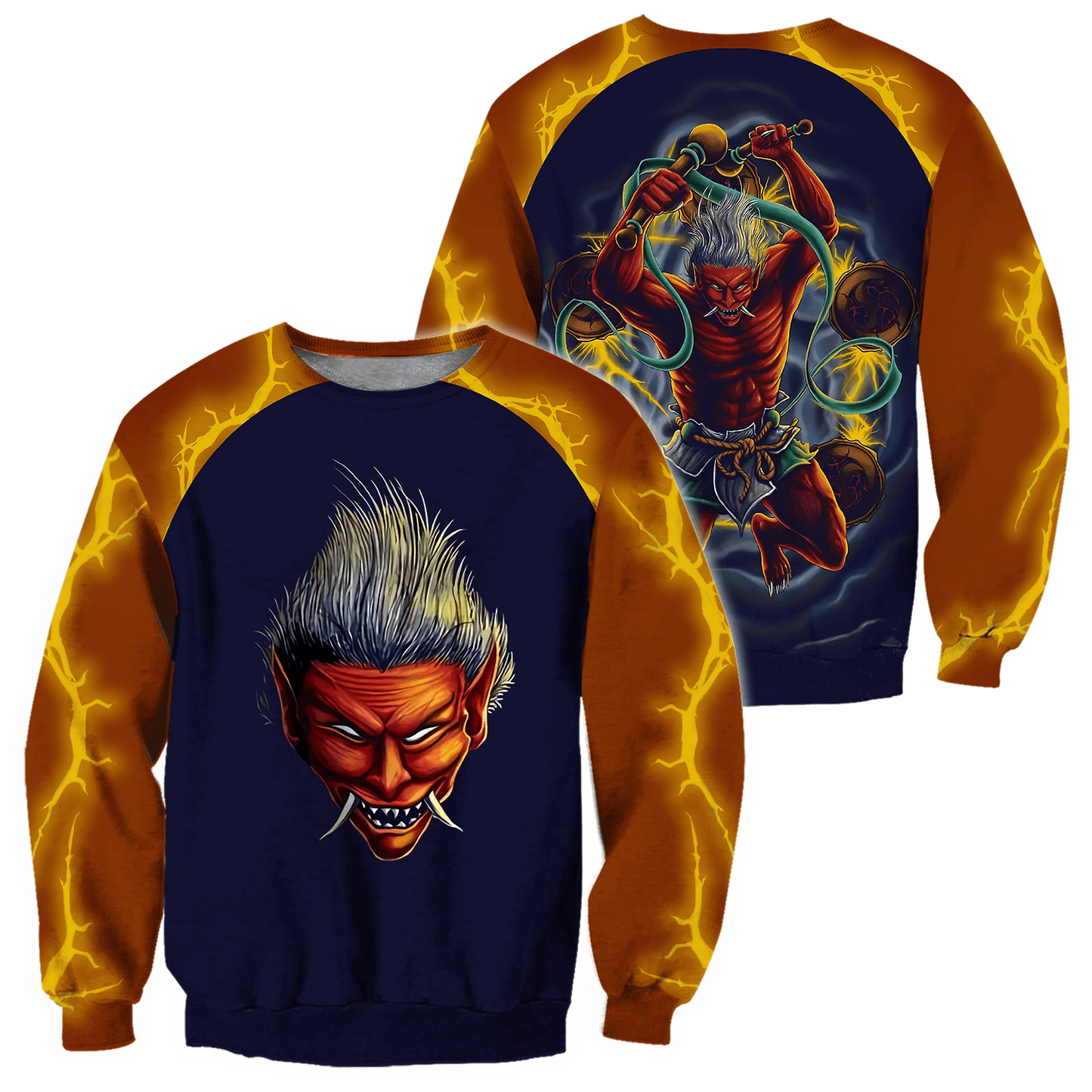 Japan Mythology Raijin 3D All Over Printed Unisex Shirts