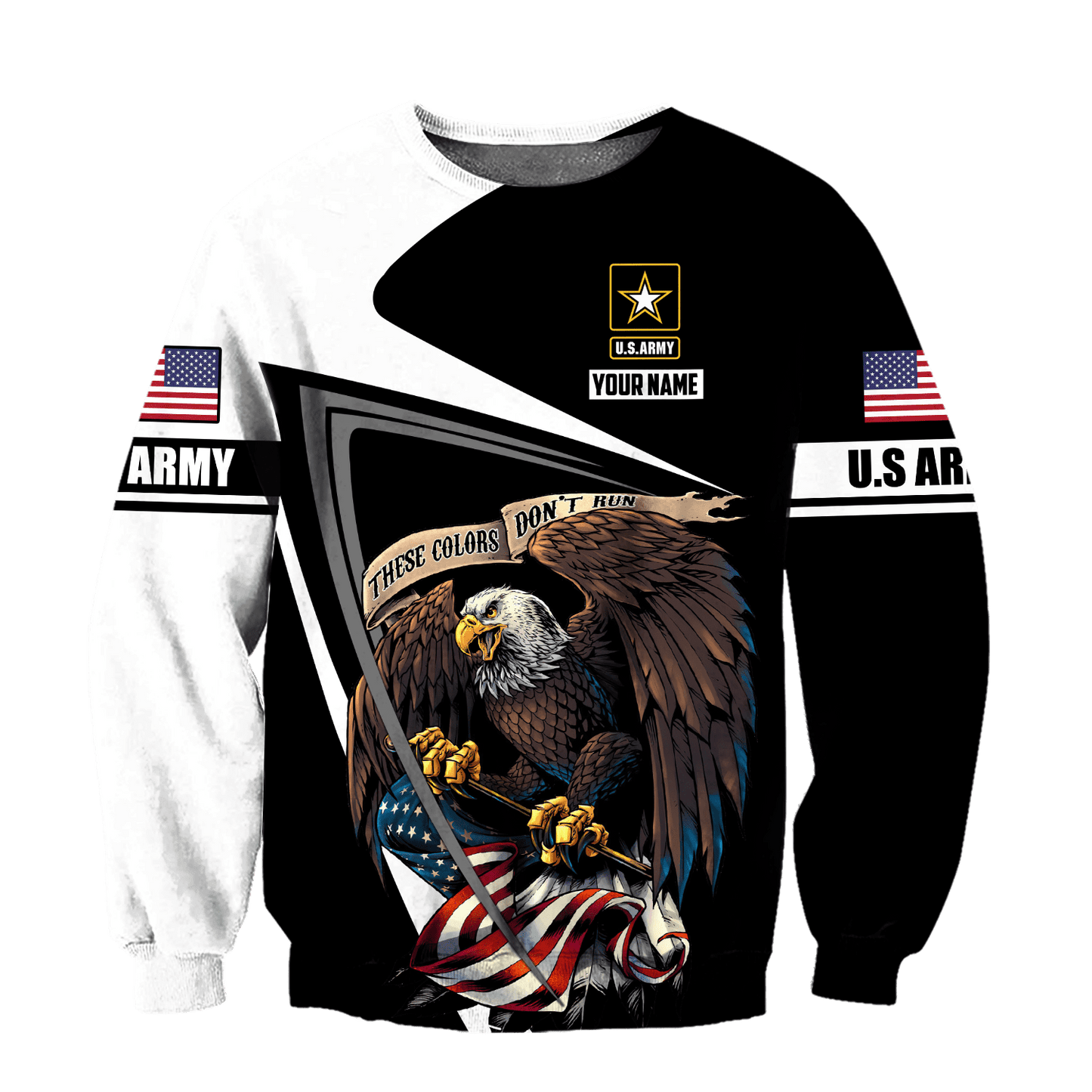 Custom name US Army Veteran 3D printed shirts Proud Military