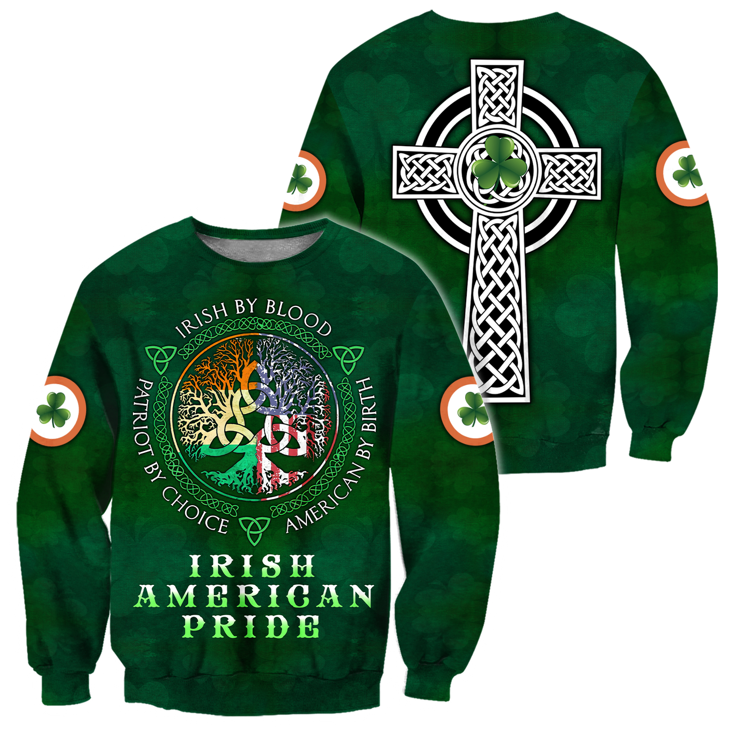 Irish American Pride Saint Patrick's Day 3D All Over Printed Shirts For Men And Women TN