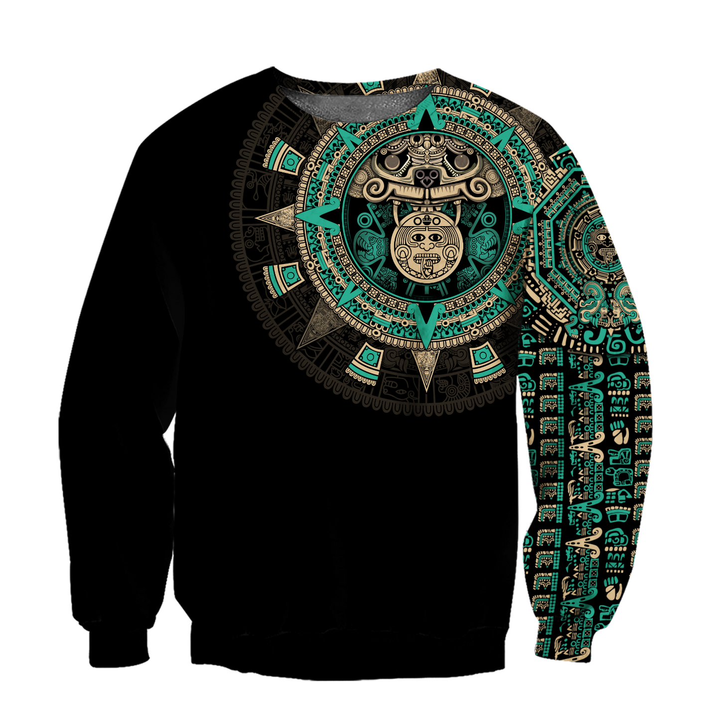 Aztec Mexico Blue 3D All Over Printed Unisex Hoodie