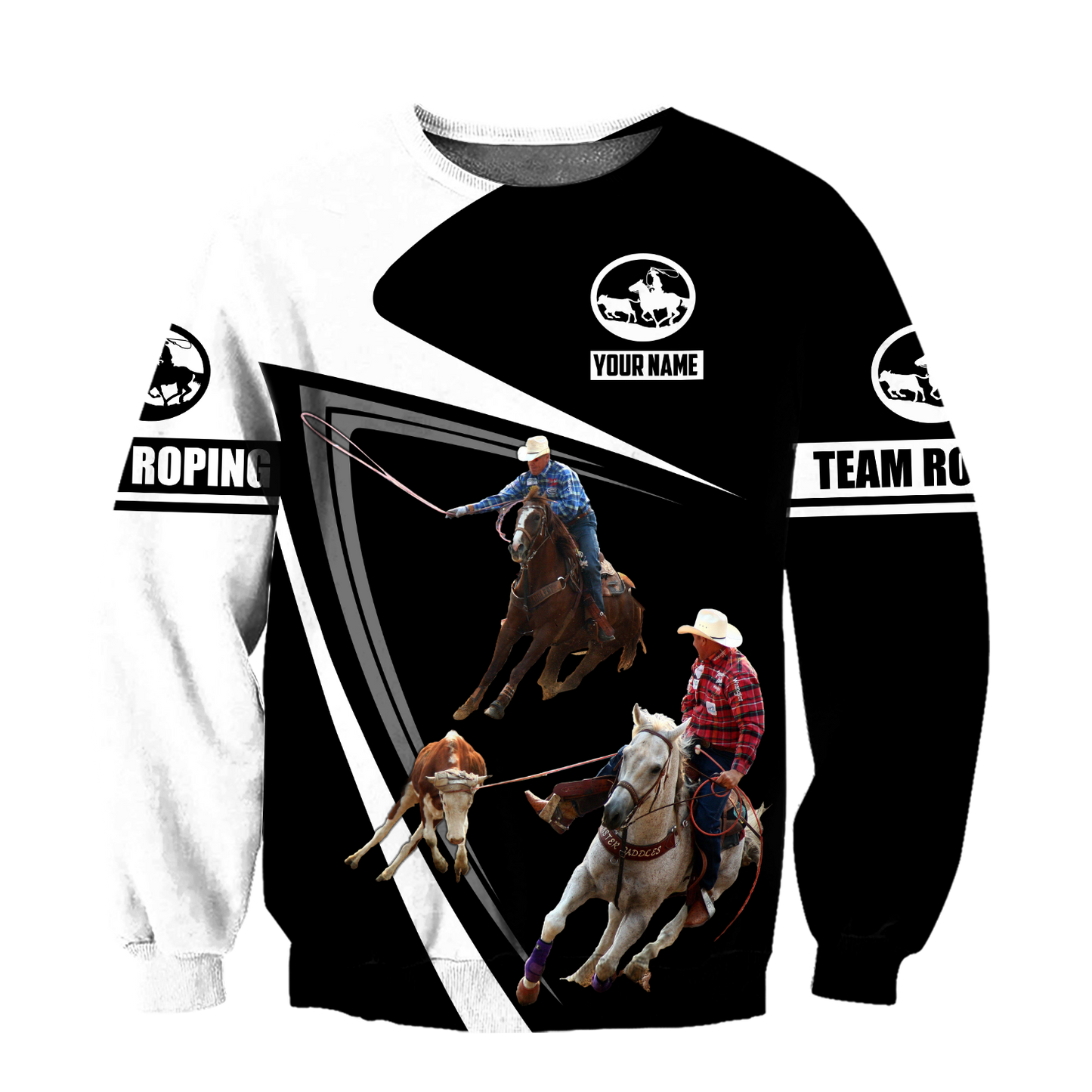 Personalized Name Bull Riding 3D All Over Printed Unisex Shirts Team Roping