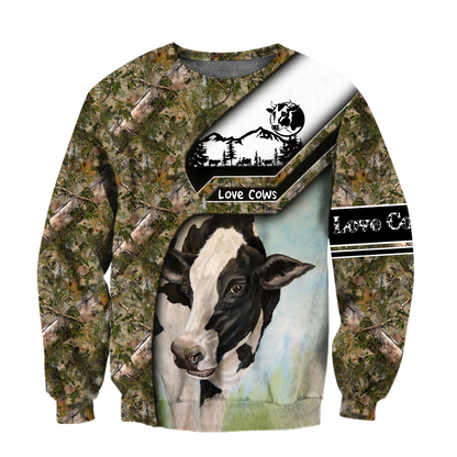 Cow 3d hoodie shirt for men and women DD11172002