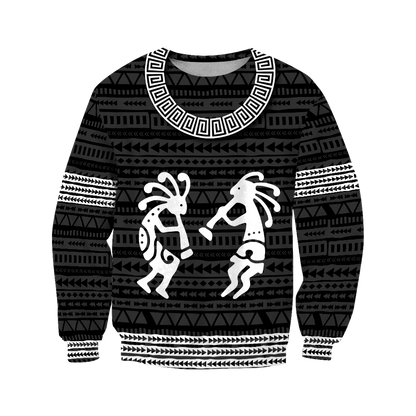Kokopelli Black White 3D All Over Printed Shirts DZ28052102 NT
