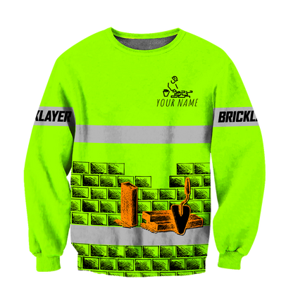 Premium Unisex Hoodie Customize Bricklayer Safety No8 ML