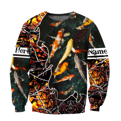 Personalized Name XT Beautiful Koi 3D All Over Printed Shirts  TNA01032102